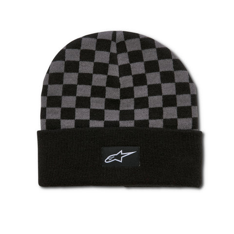 CHECKERED CUFF BEANIE