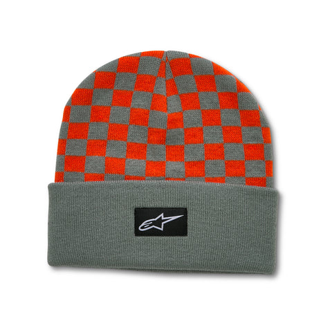 CHECKERED CUFF BEANIE