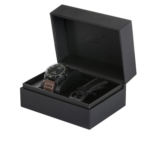 ALPINESTARS TECH WATCH 3 HANDS STEEL SILICONE STRAP